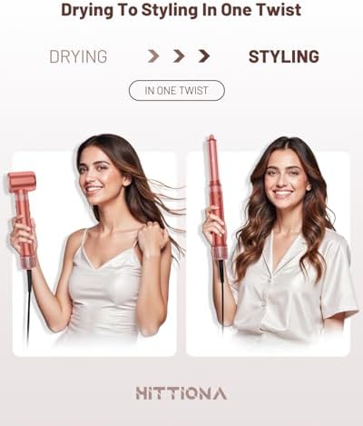 HITTIONA High-Speed Hair Dryer Brush - Hot Air Styler Multi Hair Styler - Image 3