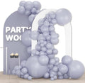 PartyWoo Dusty Blue Balloons 140pcs Slate Blue Boho Neutral Different Sizes by PartyWoo
