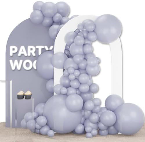 PartyWoo Dusty Blue Balloons 140pcs Slate Blue Boho Neutral Different Sizes by PartyWoo