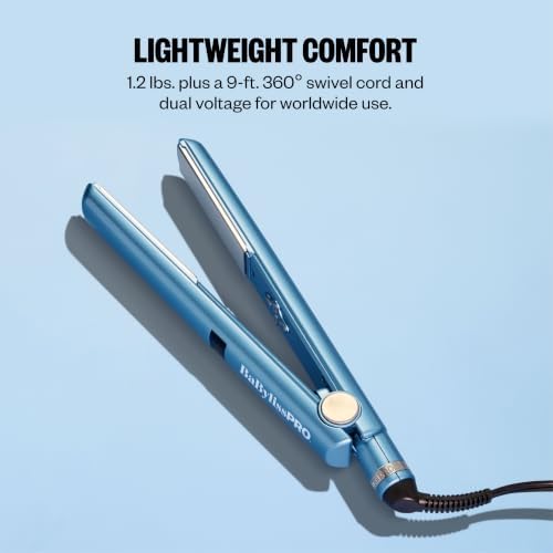BaBylissPRO Nano Titanium Flat Iron Hair Straightener, Digital Flat Iron for Pro Salon Results, Styling Tool for All Hair Types - Image 6