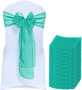 Pack of 25 Organza Chair Sashes for Wedding & Event Décor – Emerald Green by MDS