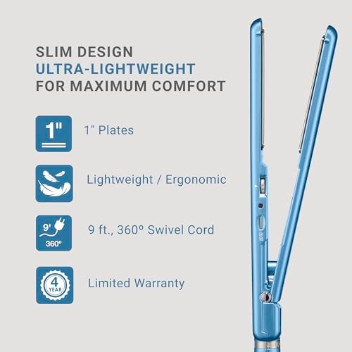 BaBylissPRO 1" Ultra Thin Flat Iron, Hair Straightener, Shorter Plates - Image 5