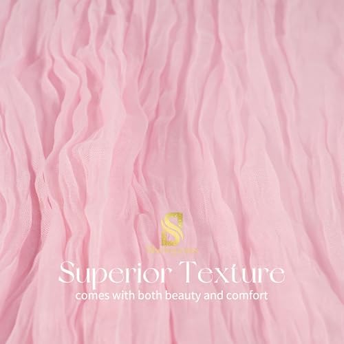 18 Pack Light Pink Cheesecloth Table Runner 17x108 Inches Boho Home Decor - Image 4