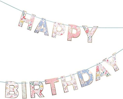 Meri Meri English Garden Birthday Banner (Pack of 1) - Image 5