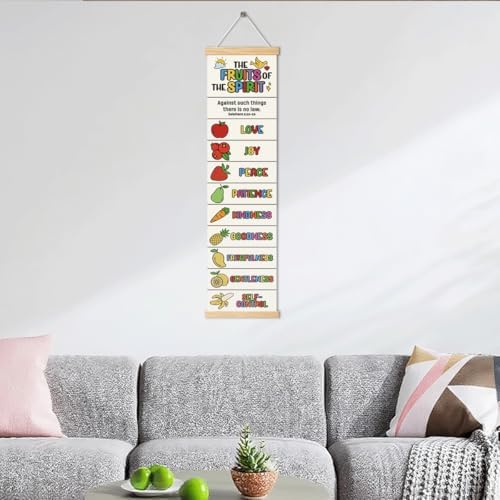 The Fruits of the Spirit Banner, Church Banner, Christian Rustic Hanging Door Flag, Farmhouse Decorations Outdoor Indoor, Church Activity Decor, Bible Lesson, Scripture and Words Decorations - Image 6