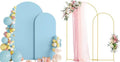 Wokceer Wedding Arch Backdrop Stand and Cover Set of 2 Metal Arch Stand with Arch Cover Dusty Blue 7.2FT, 6FT for Birthday Party Wedding Ceremony Bridal Baby Shower Event Decor by Wokceer
