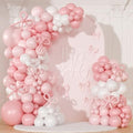 Pink Balloon Arch Kit, 145Pcs Baby Shower Birthday Decor by NUTTYBASH