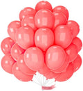 PartyWoo Coral Balloons 50pcs Pastel Red Coral Pink Color 12 Inch by PartyWoo