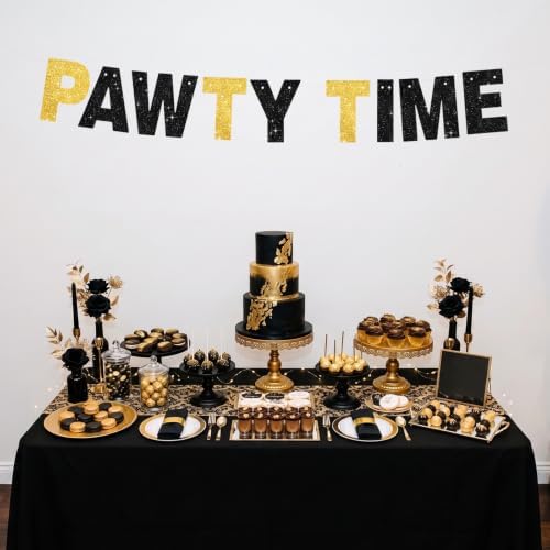BEISHIDA 116 PCS A-Z DIY Letter Banner Kit Make Your Own Banner Including 111 Letters and Numbers 3 Rope and 2 Threading Device,Customized for Birthday Graduation Wedding Decor Glitter Black Gold - Image 5