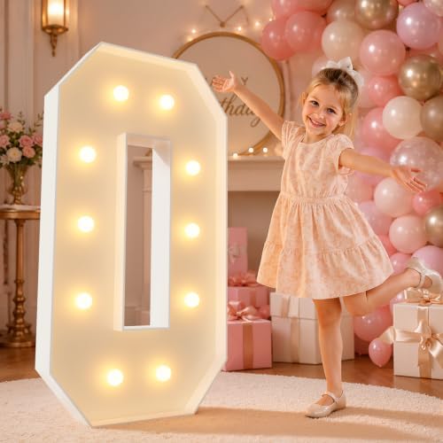 imprsv 4FT Marquee Letters Large Light Up Letters O for Party Decor by Letsmakeitimpressive