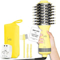 Portable Mini Travel Blow Dryer Brush for Women, Light Weight Dual Voltage by HairTrends
