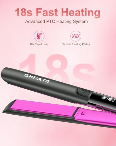 SHRATE Flat Iron Hair Straightener | 2 in 1 Flat Iron and Curler | 1.2 Inch - Image 6