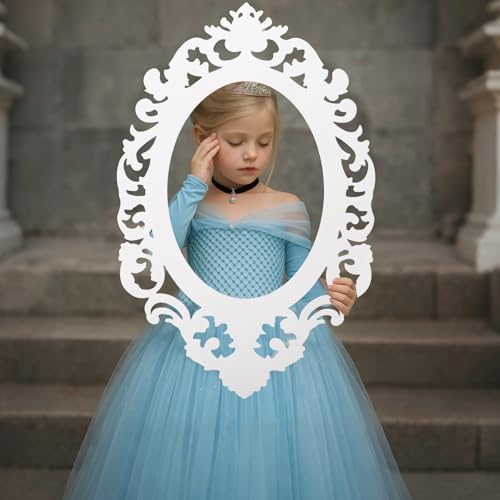 Aurelema Snowflake Princess Mirror Photo Booth Props 15 x 23 Inches - Image 3