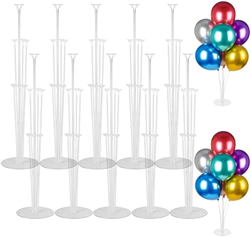 Voircoloria Balloon Stand Kits for Table Birthday Party Decorations,10 Sets by Voircoloria