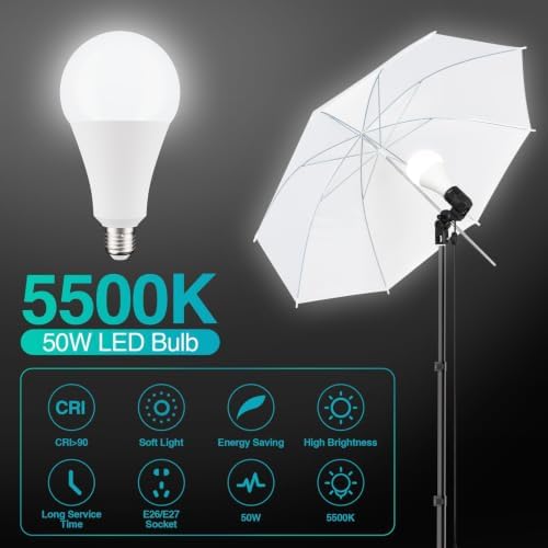 EMART Photography Lighting Kit with 8.5x10Ft Backdrop Stand,6x9FT Backdrops - Image 3