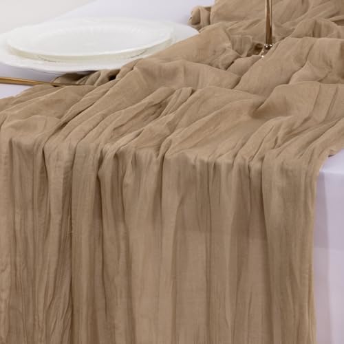 Cheesecloth Table Runner Fall Boho Wedding Birthday Party Home Decor - Image 6