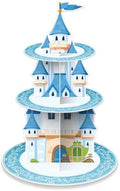 3 Tier Princess Birthday Cupcake Stand Fairytale Castle Decoration by Unknown
