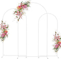 Wokceer Wedding Arch Backdrop Stand 7.2FT,6.6FT,6FT White Metal Arch Stand by Wokceer