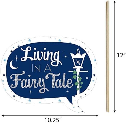 Fairy Tale Fantasy Photo Booth Prop Kit, DIY Cardstock Props - 20pc - Image 5