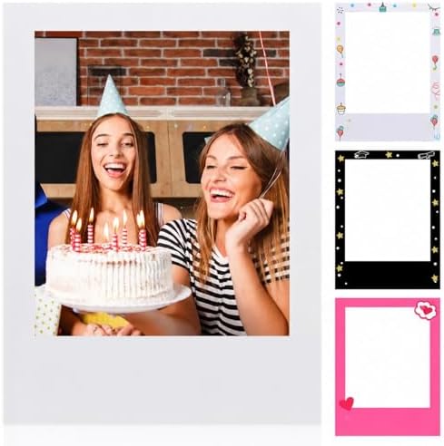 Beeveer 32 x 24 in Large Photo Booth Selfie Frame Props, White Vertical by Beeveer