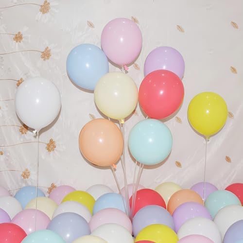 400 Pack Pastel Balloons 12 Inch Candy Colored Multicolor Rainbow Assorted Colors Macaron Latex Bulk Balloon 12 Kinds Colorful for Birthday Wedding Bridal Baby Shower Supplies Party Decorations - Image 5