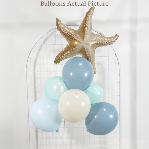 tarfish Balloon Arch Kit, Under The Sea Birthday Decorations with 3 Starfish Foil Balloons, Ocean Theme Party Decorations for Ocean Baby Shower, Beach Birthday, Sea You Soon Baby Shower, Coastal Party - Image 3