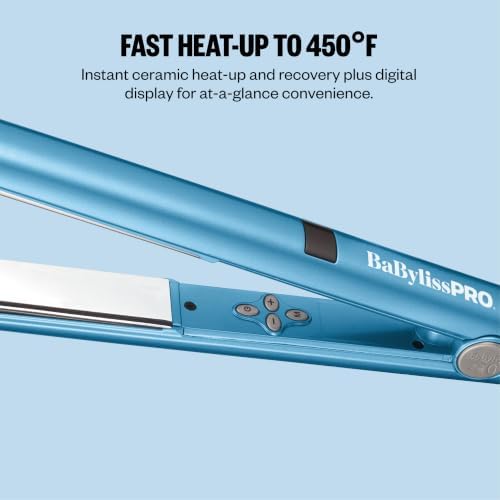 BaBylissPRO Nano Titanium Flat Iron Hair Straightener, Digital Flat Iron for Pro Salon Results, Styling Tool for All Hair Types - Image 4