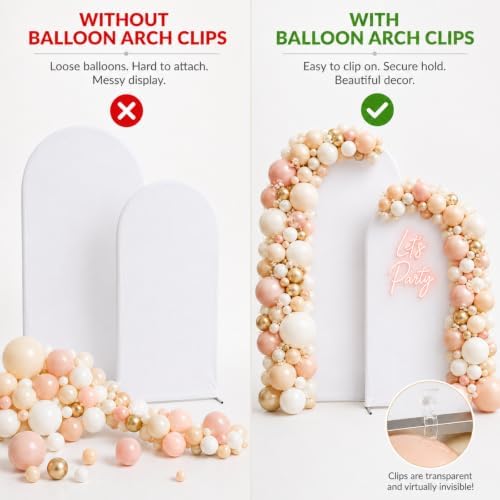 LemonRoad 1 Pack Large Balloon Arch Clips Spring Clamp for Backdrop, Clear - Image 4