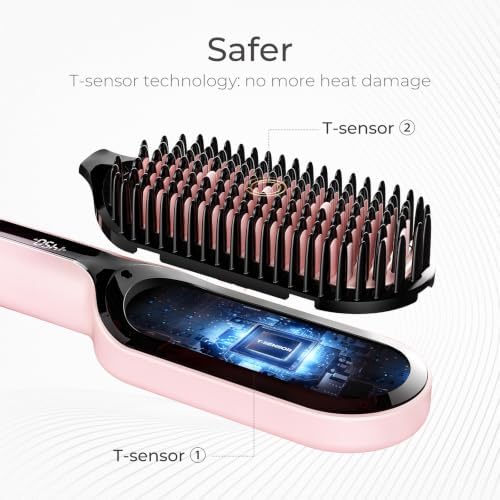TYMO Hair Straightener Brush - Ionic Plus Straightening Brush for Women - Image 2