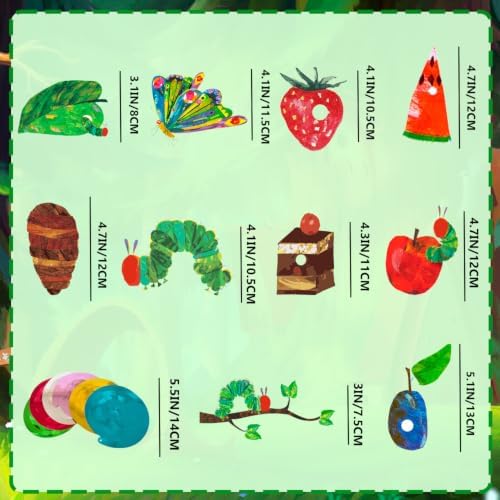 40pcs Hungry Caterpillar Hanging Swirl Butterfly Birthday Party Decorations - Image 3