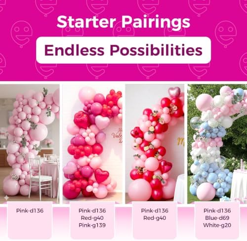 Bezente Pastel Pink Latex Party Balloons 18 Inch 30 Pack Latex Large Thick - Image 5