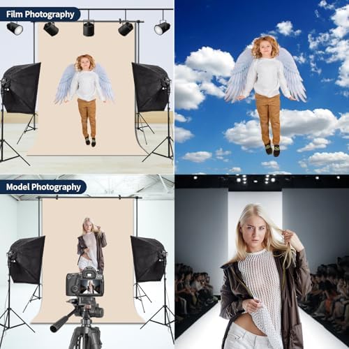 Beige Photo Backdrop for Photoshoot Solid Color Background 10x10 ft - Image 3