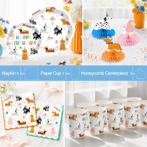 Dog Themed Birthday Party Decorations Tableware Set, Serves 25 - Image 5