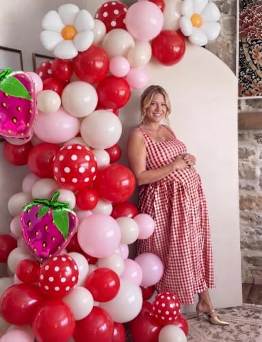 Strawberry Balloon Arch Garland Kit, Berry First Birthday Decor - Image 7