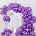 Voircoloria 130pcs Purple Balloons Garland Arch Kit, 18 12 10 5 Inch by Voircoloria