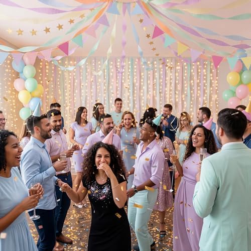 Frienda 14 Pcs Pastel Party Decorations Set for Fancy Birthday Party - Image 6