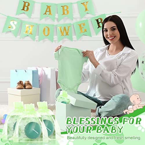 Geosar 50 Sets Baby Shower Party Favors,Green - Image 4