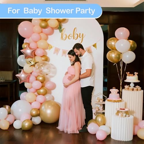 7.2 FT Arch Backdrop Stand and Cover Set for Wedding Party Decor - Image 7