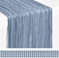 30 Pack Dusty Blue Cheesecloth Table Runner 17x108 Inches Boho Home Decor by Showgeous