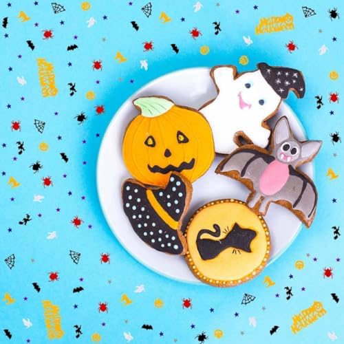 Halloween Confetti Spider Pumpkin Ghost Bats Witch Shape Table Scatters Confetti for Halloween Decorations Ghost Pumpkin Party Sets - Image 6