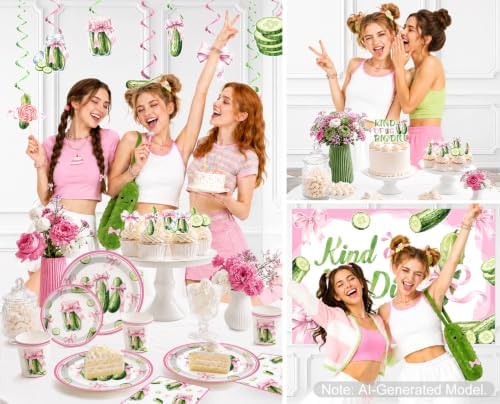 Xynic 216PCS Pickle Party Decorations, Girls Birthday Decorations Serves 25 - Image 7