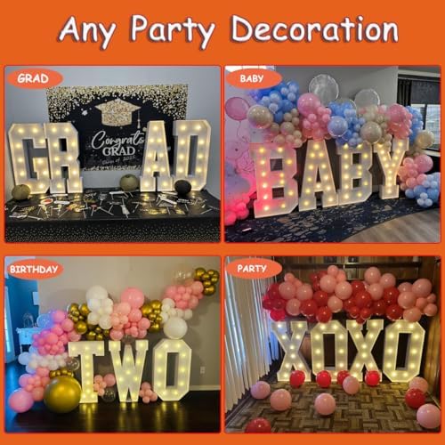 3FT Marquee Letters, Large Light Up Letters G for Grad Party Decor - Image 6