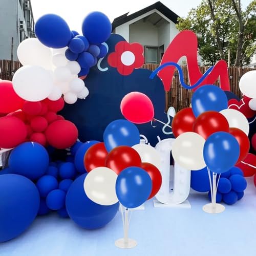 Voircoloria Balloon Stand Kit 4Sets with Balloons for Patriotic Decorations - Image 7