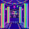 4 Pack Glow in The Dark Party Supply Neon Blacklight Streamer, 6 Color by Breling