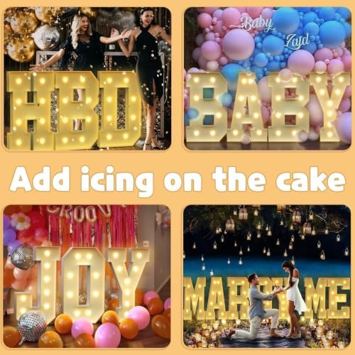 imprsv 3FT Marquee Letters, Large Light Up Letters W Sign for Party Decor - Image 7