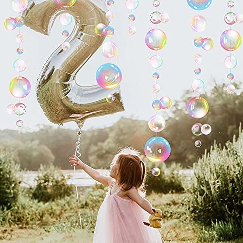Transparent Bubble Garland Party Streamers Mermaid Party Decoration,Colored - Image 4
