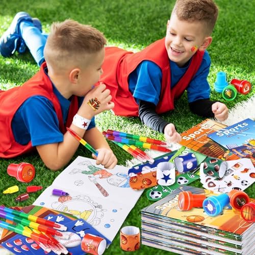 BenLouis 96Pcs Sports Coloring Set for Kids Party Favors - Image 5