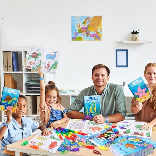 BenLouis 96Pcs Under the Sea Coloring Set for Kids Party Favors - Image 7