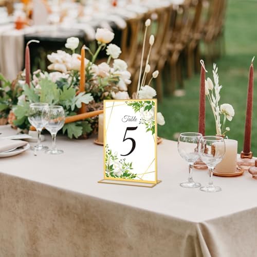 30 Pack 4x6 Gold Acrylic Sign Holders, Gold Frame - Image 3