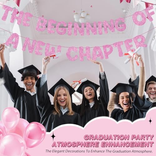 Fulmoon Pre Strung the Beginning of a New Chapter Banner, Pink - Image 4